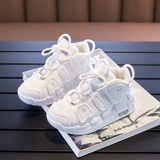 Детская спортивная обувь, белая обувь, высокая баскетбольная обувь для отдыха для мальчиков, осенняя