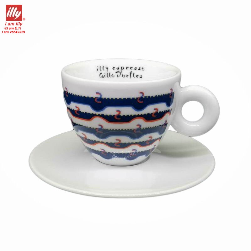 Italian Art Master Gillodorfles Designed the 2016 Art Edition Cappuccino Coffee Illy Cup
