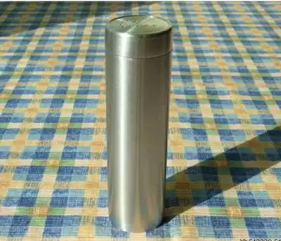 European original single brushed steel cylindrical large flavor bottle Coffee cloth powder bottle Refined stainless steel flavor bottle high bottle