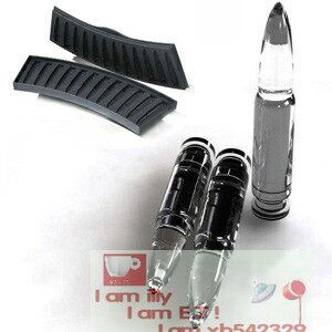 Interesting shape pvc ice sheet rifle bullet type fun ice box food grade pvc material ice box