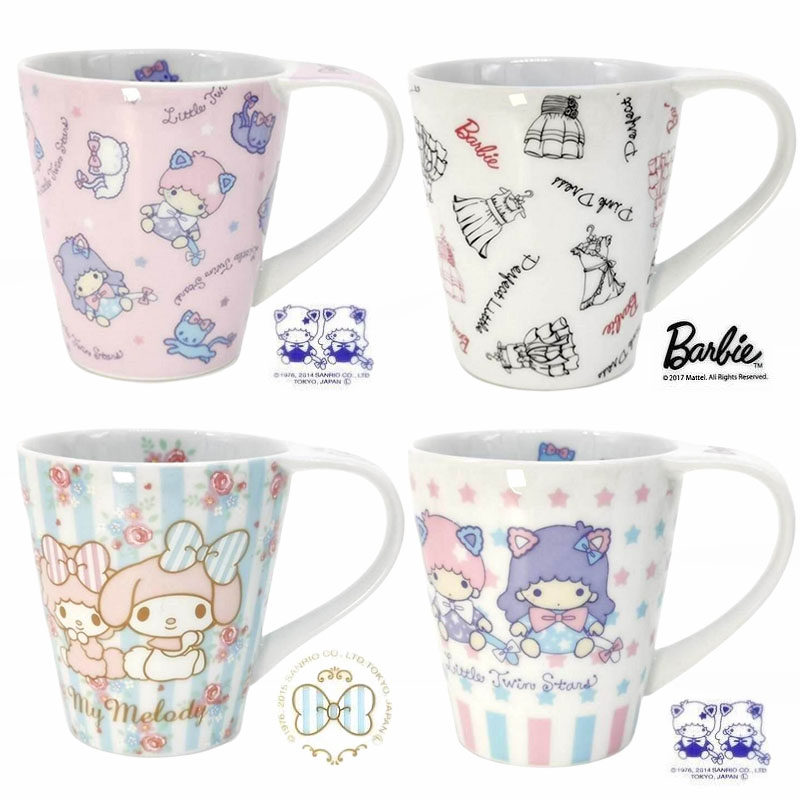 Foreign trade boutique cute cartoon doll series mug painted latte coffee cup theme cartoon water cup