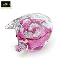 Boutique pink piglet glazed furnishings crafts small pink pig bookcase decoration Nafu Wenju gift gift