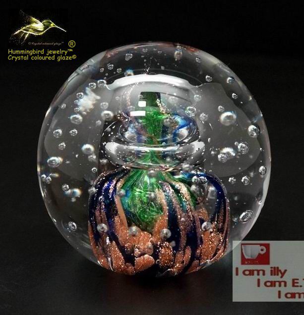 Exquisite bookcase bookshelf glass decorations car front crystal ball decoration medium color gold series manager recommended