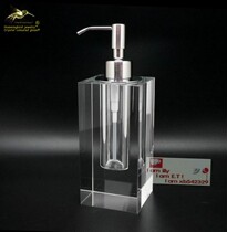 Ultra exquisite export Crystal soap bottle hand sanitizer bottle crystal clear emulsion bottle crystal glass extrusion bottle