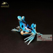 Wonderful glazed fish tank small ornaments car front ornaments fish tank landscaping glass ornaments simulation glass frog
