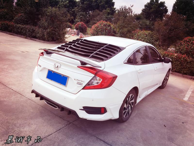 Mười thế hệ sửa đổi đuôi xe Honda Honda mới máy bay đuôi đuôi đuôi cố định cánh không khí xả lỗ miễn phí - Sopida trên cánh gió xe hơi