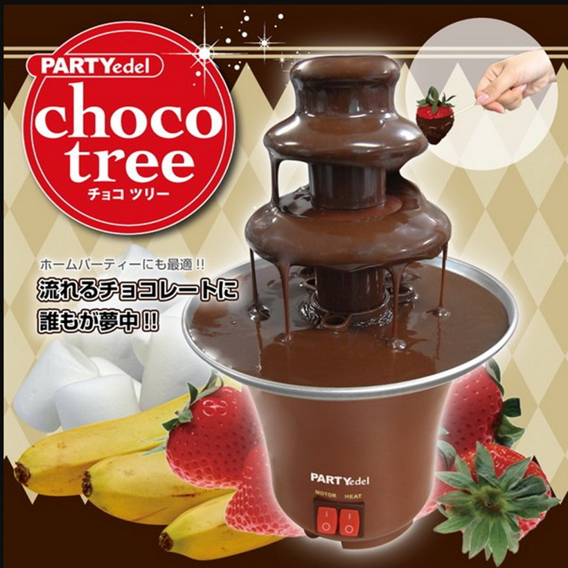 Home Small DIY Chocolate Mixer Fountain Waterfall Saucepan Automatic Melting Tower Party Birthday