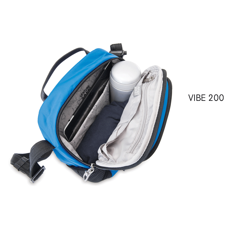 Pacsafe VIBE 200 300 350 chống trộm vai chéo vai túi vai túi giản dị ba lô balo đẹp nữ