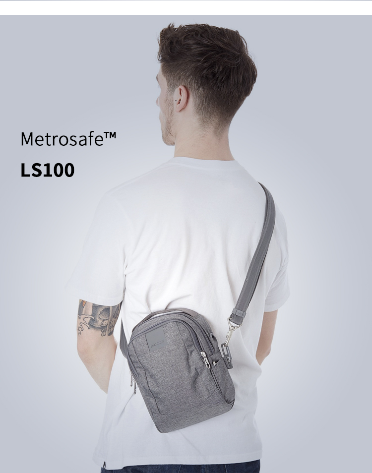 Pacsafe thể thao ngoài trời kinh doanh du lịch bình thường chống trộm cắt mini crossbody vai túi nhỏ ba lô túi xách elly