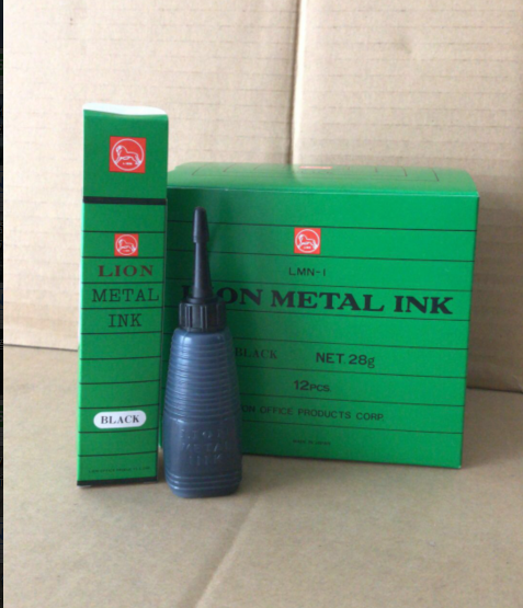 Japan's LION lion brand LMN-1 number machine replenishment liquid number machine replenishment oil printing oil red, blue and black 28g