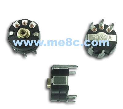 Storage double potentiometer (double adjustable resistance ф10mm import) 10K50K100K three kinds