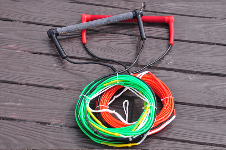 Wakeboard wake rope double board rotary board special tow rope motorboat surf rope handmade cowhide sewn grip