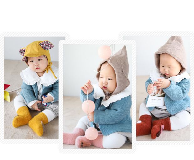 Mùa thu và mùa đông mới vớ dày cho bé hoạt hình ba chiều vớ trẻ em trong ống vớ trẻ em 0-1-3 tuổi thời trang trẻ em