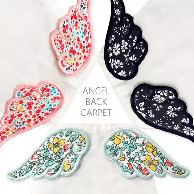 INS explosive baby baby sweat towel children sweat towel angel wings cotton four-layer gauze pad back towel