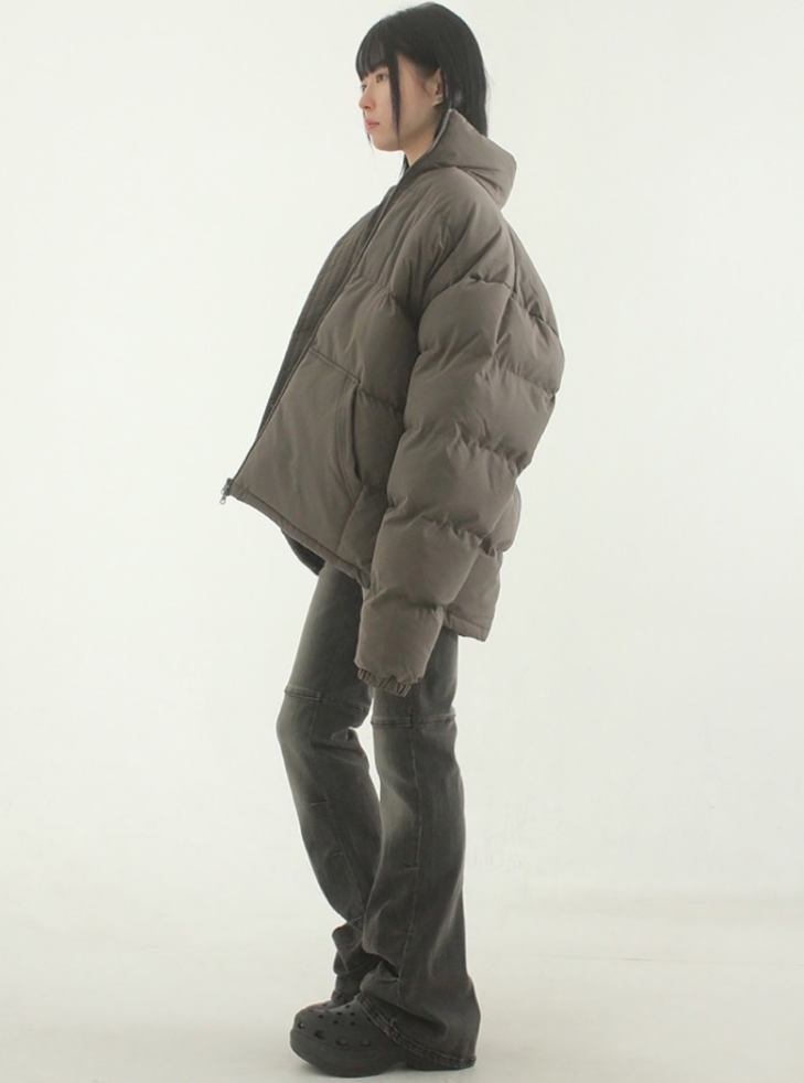 [韩国代购23F/W oversize padding jumper (unisex) 棉服外套]