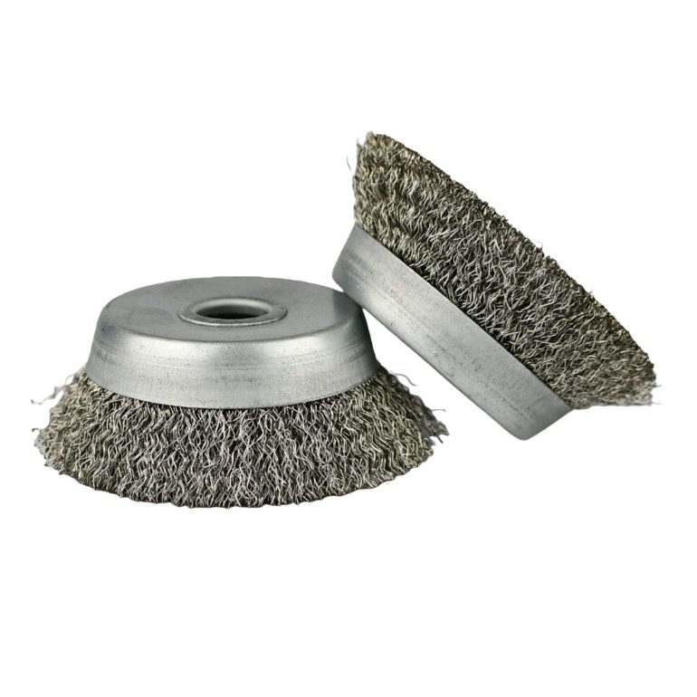 Wire Wheel 201 Stainless Steel Wire 304 Bowl-Shaped Wire Wheel Angle Grinder Special Metal Rust Removal Machine Wire Brush