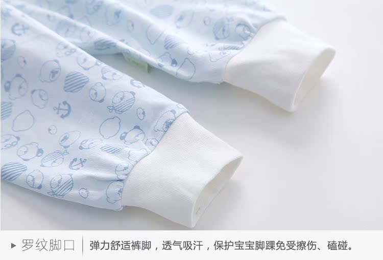 Mây chế biến gỗ phòng nam bé quần áo bé bông đồ lót mùa thu bé cotton dài tay mùa thu quần áo phù hợp với