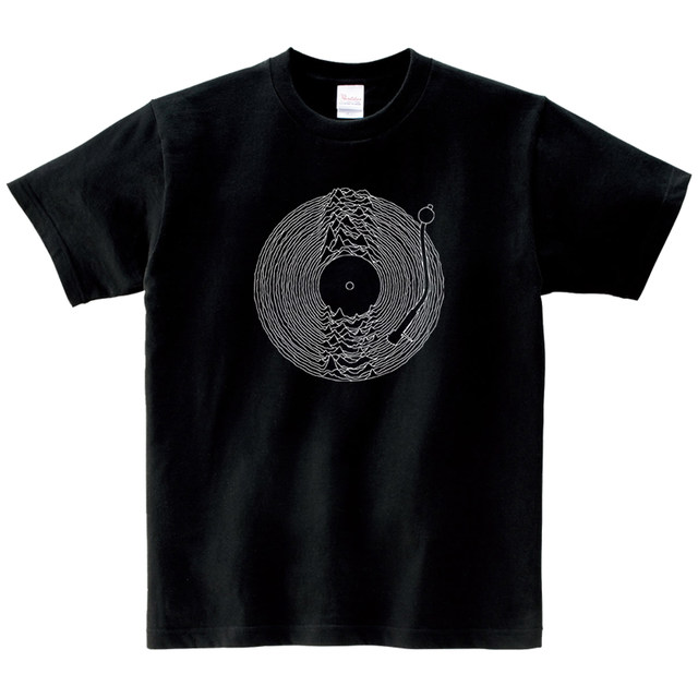 JoyDivision vinyl record player sonic tee pure cotton size large-sleeved ຄູ່ຜົວເມຍໃສ່ເສື້ອທີເຊີດຜູ້ຊາຍແລະແມ່ຍິງ