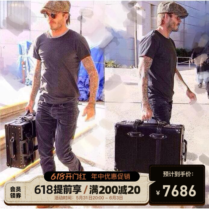 Small Bay With Centuries-old Globe-Trotter Roaming Home Travel Pull-In-Boarding Retro Box Total Substitute Spot