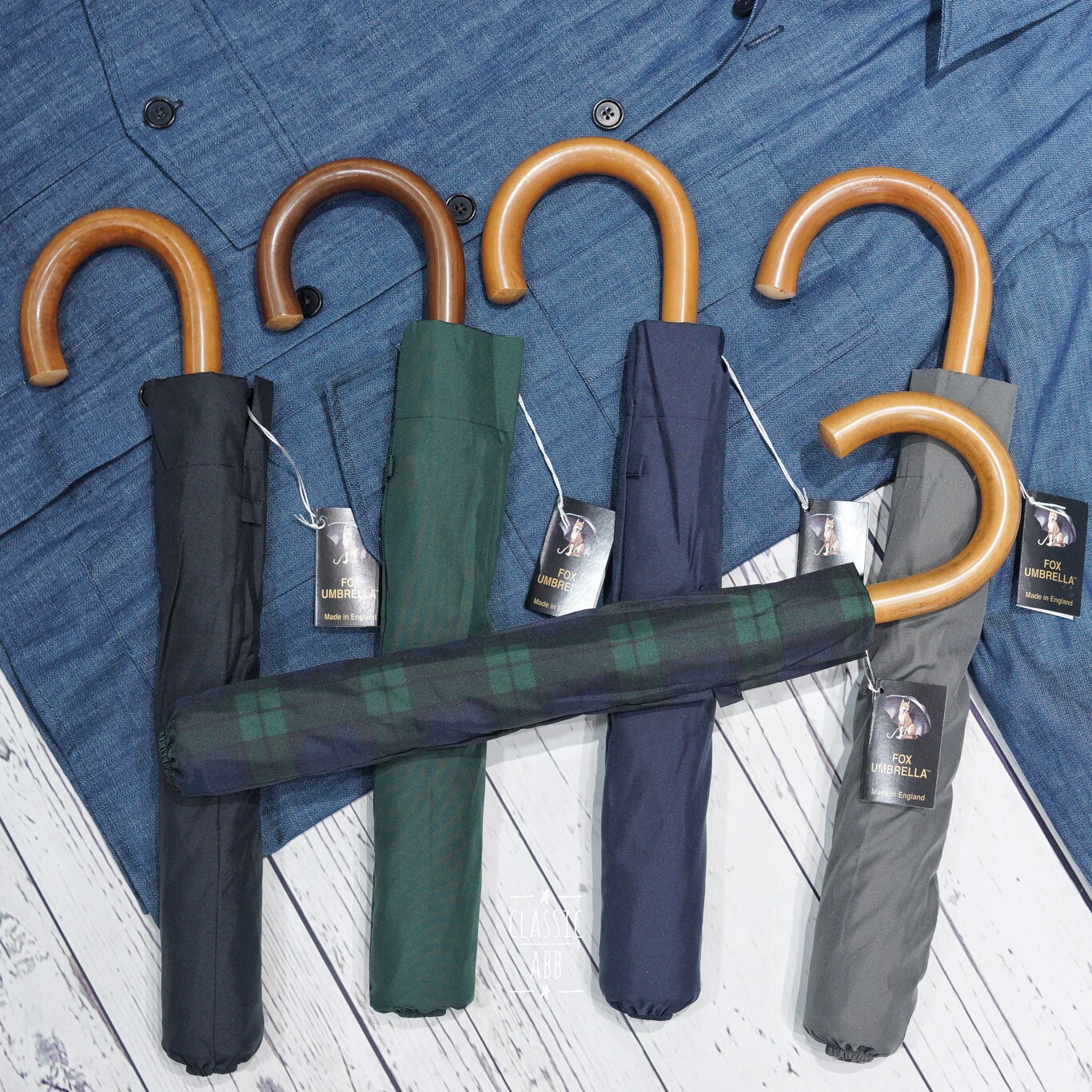 New products to FOX UMBRELLA Inform tel3 series vine wood handles handmade folding umbrellas for men and women Inn