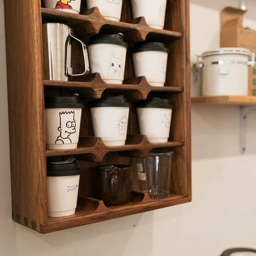 Кофейная чашка шкаф полной словесной терминал Zakka Cafe Cafe Cafe Sable Mark Cup Dispely House House Towers