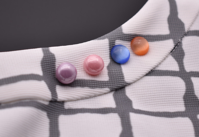 Mini giả opal brooch áo len áo len thời trang pin nhỏ đơn giản ngọc trai chống ánh sáng cổ áo phụ kiện cài áo cao cấp