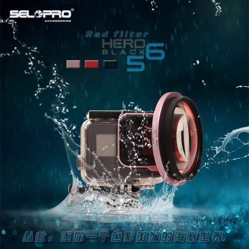 gopro hero7 6 red diving filter suit dog 5 Doubled near Regent CPL Polaroid Flip switching ring