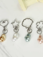 Стиль древнего дворца похож на барочный жемчужный ключ, чтобы уточнить пятиконечный шерстяный раковина в форме сердца, чтобы уточнить один, купить один бесплатно