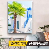Customized punch-free installation waterproof full sunshade heat insulation Nordic bedroom kitchen hand-operated lifting roller curtains