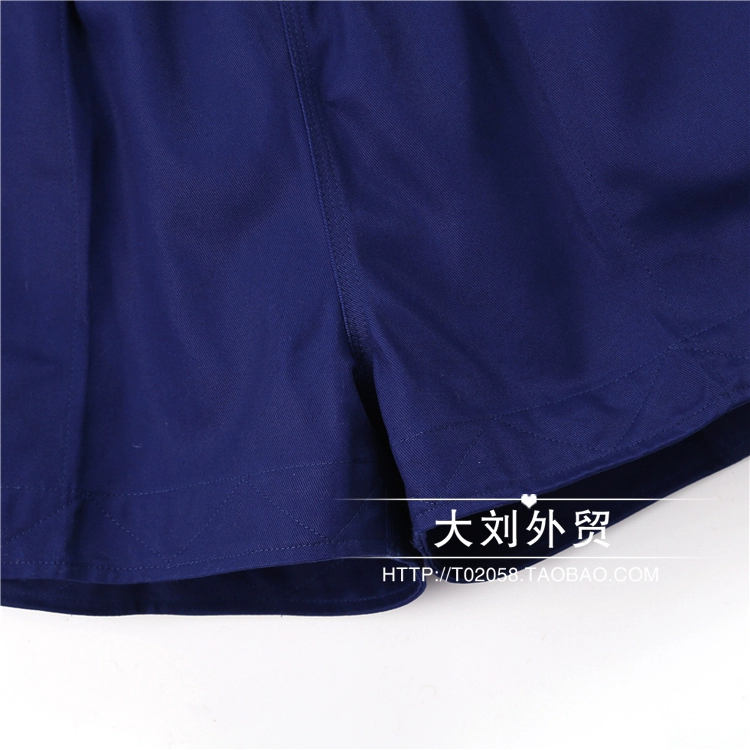 Mỹ đơn nam và nữ mùa hè mới thêu chữ hoang dã dây rút eo đàn hồi quần âu quần short ~ mẫu đôi áo thun nike