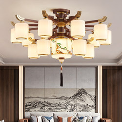 New Chinese-Style Living Room Chandelier 2026 New Model Branch-Shaped Ceiling-Mounted Chinese-Style High-End Villa Led Chandelier