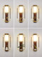 New Chinese-Style All-Copper Wall Lamp 2024 New Model for Living Room Tv Background Wall, Simple Retro Creative Bedroom Bedside Lamp