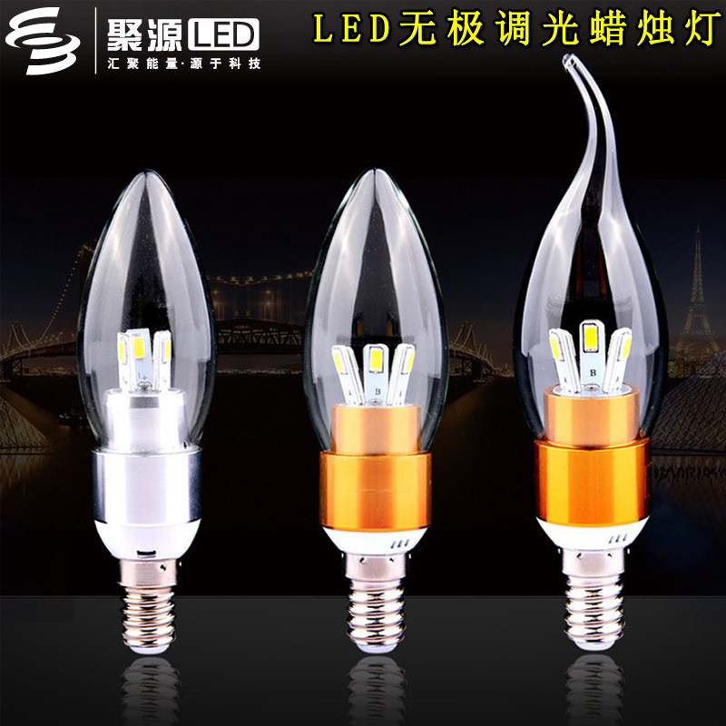 Led3457W new China Mainland V220V candle E27E14 bulb Energy-saving garden lighting home dimming