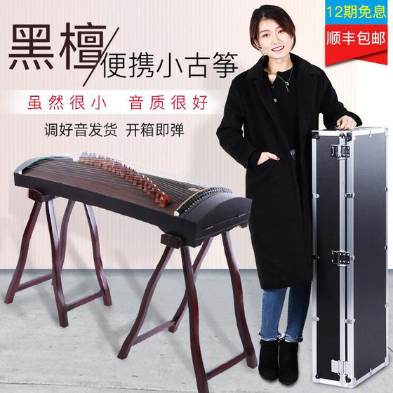 새로운 운율 guzheng 초보자 및 어린이 초급 21 현 작은 guzheng 전문 연주 양주 guzheng 휴대용 단단한 나무