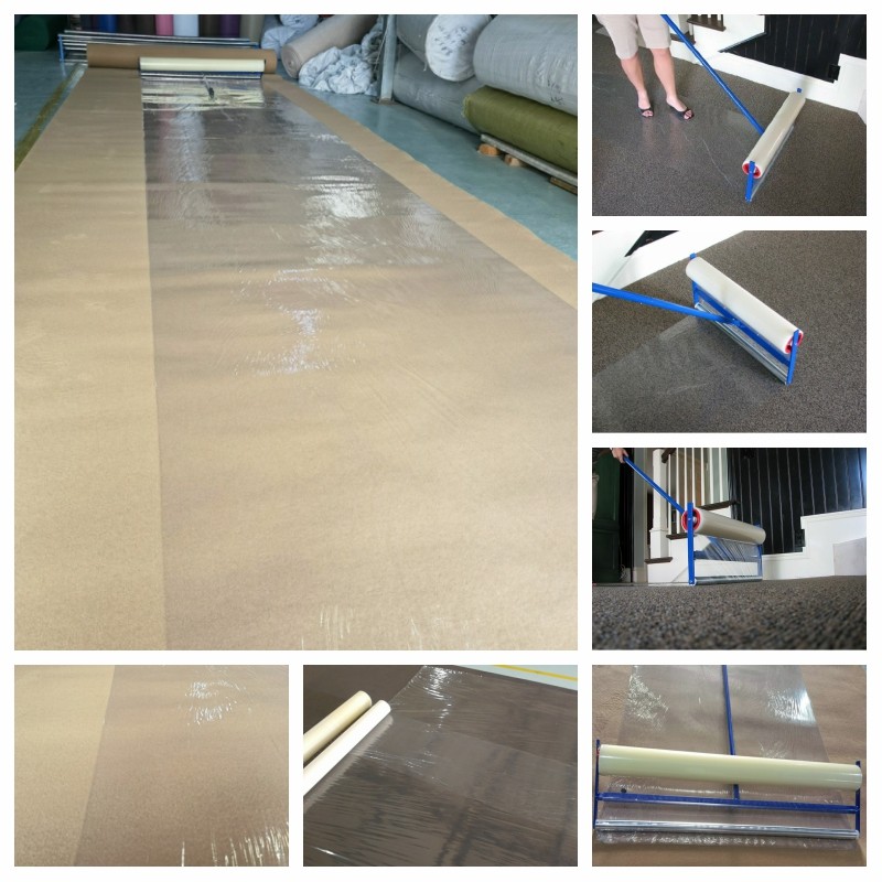 Direct sales Processing Order new protective film Normal film outlet Carpet PE Membrane Hotel protection Professional self-adhesive film-Taobao