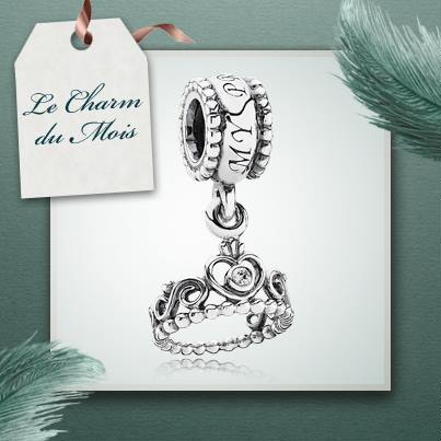 Pandora 925 Silver My Princess Crown Pendant Bracelet Beads 791117 in Stock