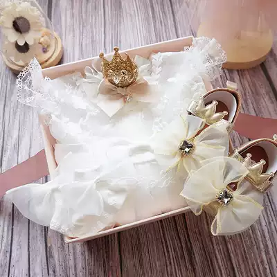 Baby clothes gift box set group princess dress year old dress baby baby newborn full moon suit autumn gift high-grade