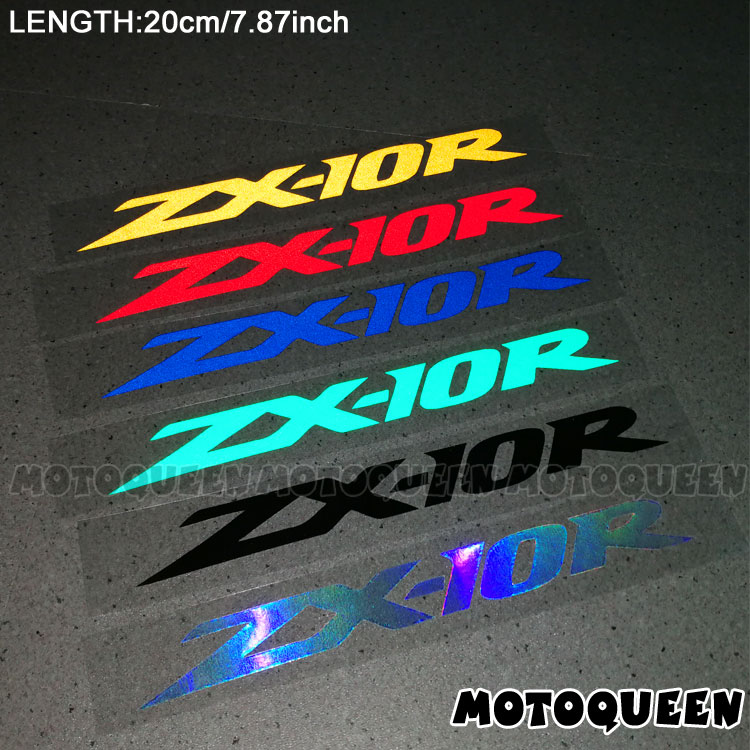 Applicable Kawasaki ZX-10R ZX10R locomotive decorative decal shell car sticker reflective patch paper sticker plate flower