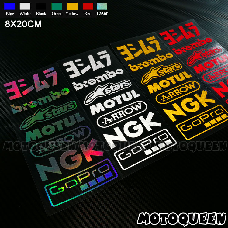 Off-road racing locomotive street running cruise motorcycle decorative decals reflective shell helmet fuel tank scratch stickers