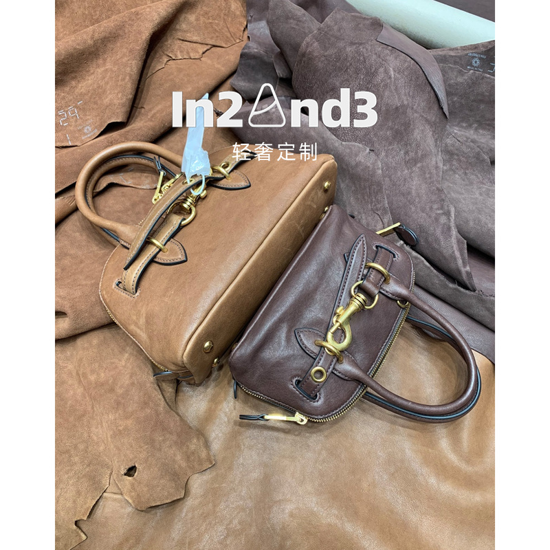 【Look for In2And3】Full of High-End Feel, Genuine Leather Shell Bag for Women, Crossbody, Light Luxury Handbag, Small Tote Bag