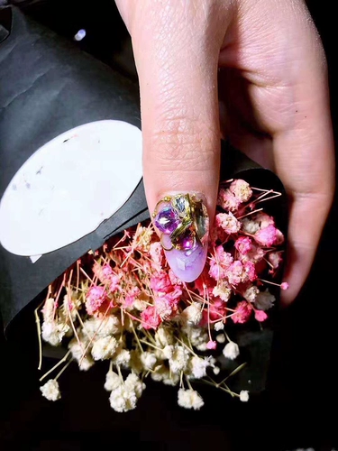 Треугольные накладные ногти в форме капли для маникюра для невесты, осенние, японские и корейские