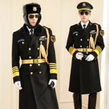 Демисезонное длинное пальто для работы, шерстяная униформа, куртка