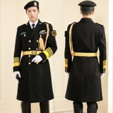 Демисезонное длинное пальто для работы, шерстяная униформа, куртка