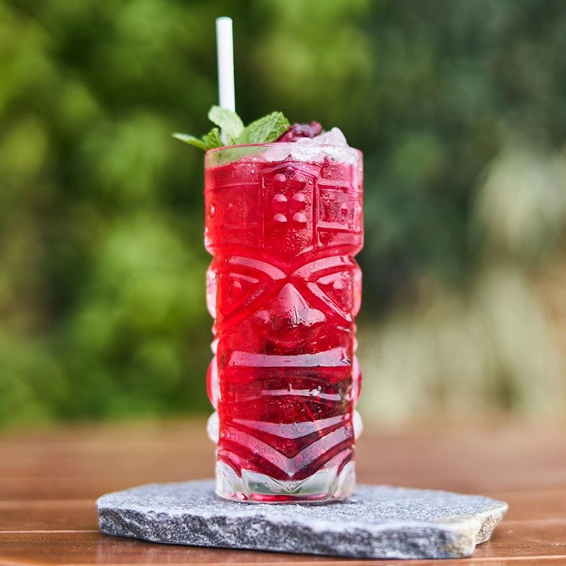 Liquor thickening lead-free glass TiKi cup bar personality cocktail cup creative tiki cup Halloween zombie cup