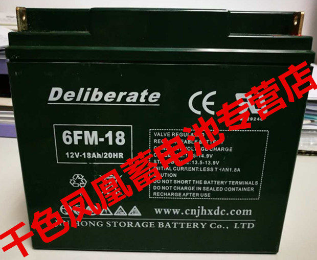 [USD 76.12] Deliberate Battery 6FM18 12V18AH Car Startup Spare Battery