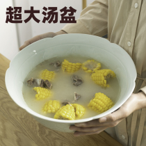 Boiled fish stewed chicken soup bowl basin extra-large 12-inch ceramic bowl Hotel Club commercial sauerie fish tableware