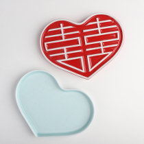 Shanshui a creative special-shaped plate household tableware pastry steak irregular love type