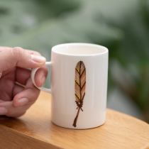 Office Nordic ceramic coffee cup hand-painted tea cup ladies handle Cup light luxury ins Wind niche literature