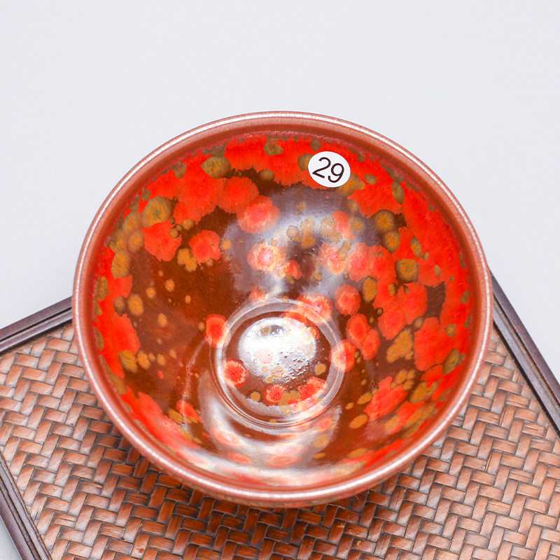No 29 Nanping Jianyang Jianzhan pure handmade Tongtian Dragon Kiln firewood Phoenix Master cup Tea cup Beam mouth tea cup