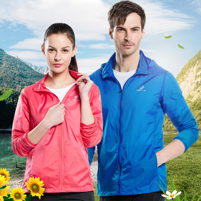 Tectop explores sunscreen clothes for men's ultra-thin breathable outdoor sports skin dress coat clothes